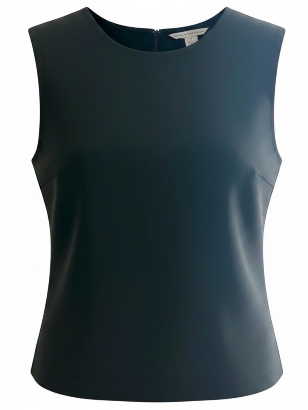 Diane von Furstenberg DVF Black Sleeveless Shell Top Elevated Essential Size 2